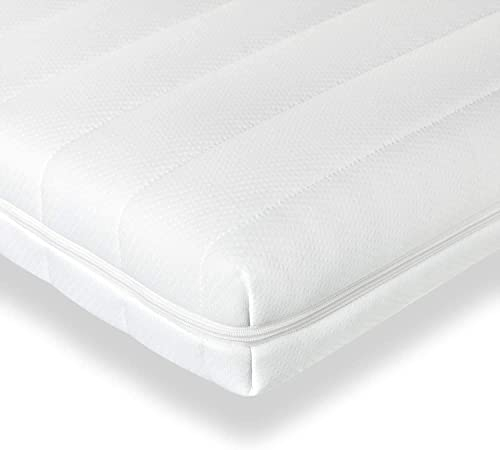 Träumegut24-10cm Ergonomische Kaltschaum Matratzenauflage Matratzentopper Matratzenschoner Topper - Härtegrad H2 / H3 (H3, 90x200)