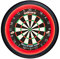 Unicorn Illuminated Dartboard Backboard Surround | Solar 2 | 360 Degrees Non-Glare Lighting | Fits any Standard Dartboard, Black