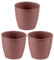 Kigima Blumentopf 3er Set 23cm Durchmesser Braun – Robuste Blumentöpfe aus Plastik – Dekorativer Übertopf mit Entwässerungsoption – Stilvoller Blumentopf für Innen- & Außenbereiche