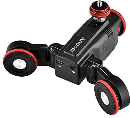 KOCAN Motorisierter Kamerawagen, L5i Pro Drahtlose Kamera Video Auto Dolly 3-Räder Motorisierter Slider Dolly Auto Mobile APP Steuerung Zeitraffer Gerade/Gekrümmte Linienfotografie Einstellbare Geschw