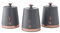 Swan SWKA1028RGN Carlton 3 Piece Canister Set, Matte Grey and Rose Gold