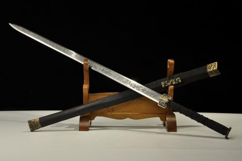 TEERMA 42.5 Zoll China Handmade Schwert aus Hohem Mangan Stahl scharfes und echtes Katana China Schwert TD98