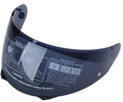 SZSMHL Helmvisier, Motorradhelm-Visierlinse, Windschutzscheiben-Visier, Motorradhelm-Visier, Antibeschlag-Visier Compatible with H-JC C70, H-JC P11, Helmzubehör, Schutzbrille(Black)