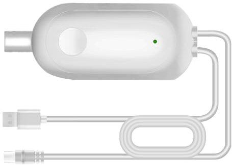 Amplificador de señal de TV para interiores, amplificador de señal de alta ganancia para antena de TV digital en interiores, bajo nivel de ruido/se borra pixelado, fuente de alimentación de cable USB
