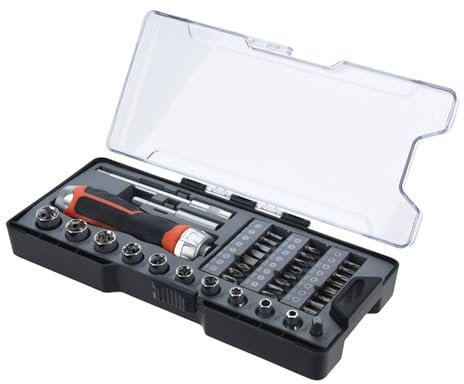 Juego de destornilladores de 38Pcs de carraca y puntas