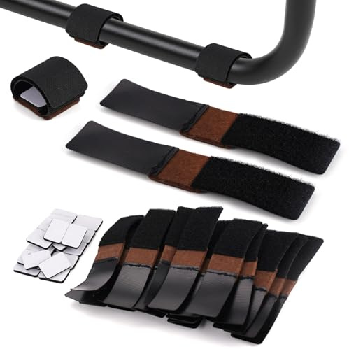 Pack of 24 Chair Gliders Cantilever Chair with Fastening, 3.1 x 14.8 cm Cantilever Chairs, Felt Gliders, Adjustable Floor Protectors for Chairs, Swing Chair Protection for Floor, Prevents Scratches