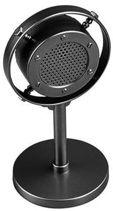 Microphone coloré pour scène - Décoration de table pour les amateurs de musique et photographes - Microphone avec support