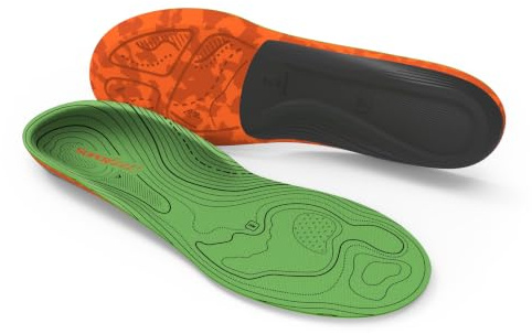 Superfeet Hike Support Insoles - Trim-to-Fit Comfort Carbon Fiber Orthotic Inserts for Hiking Boots or Shoes - Professional Grade - 11.5-13 Men / 12.5-14 Women