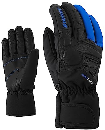 Ziener Gloves Glyxus - Guanti da Sci, da Uomo, Uomo, 801040, Blu (Persian Blue), 9