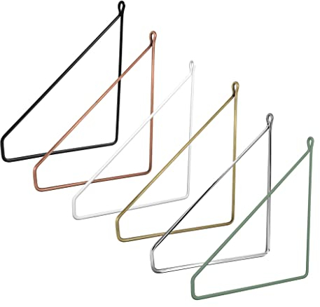 Natural Goods Berlin 2X Regalhalterung PANKOW 250mm - Design Regalträger aus Metall Weiß - Wandhalterung für Regalbretter - Regalhalter für Wandregale in Wohnzimmer, Küche & Bad