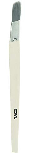 Coral 33473 Precision Angled Lining Fitch Paint Brush with Platinum Easy Clean Filaments 0.75 inch