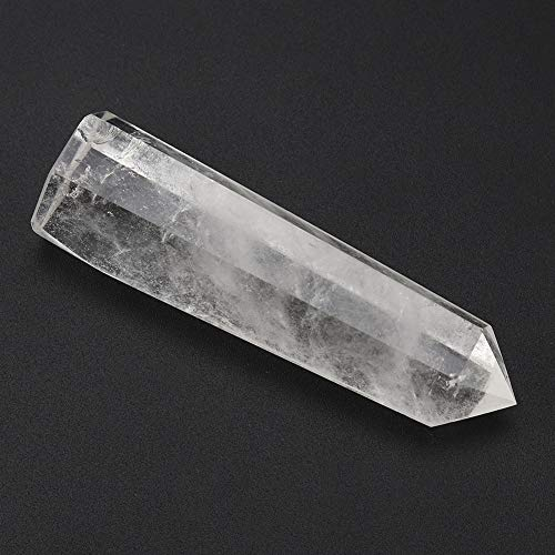 Akozon Cuarzo Varitas de Cristal Curativo - Claro de Reiki para Cristales Curativos Cuarzo Natural Tz 4 Centímetros Puntas Pulidas (Los 6-7cm)