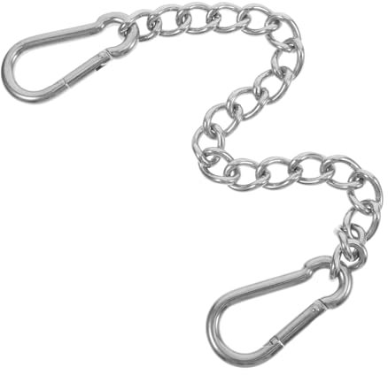 SUPVOX Kit di Estensione per Sedia Amaca da Esterno con Catena in Acciaio Inossidabile da 30 Cm X 4 Mm per Carichi Pesanti