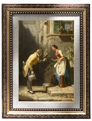 5x7 Vintage Picture Frame Antique Gold– 7x5 Retro Gold Photo Frame with Wall Hooks, Antique Frame Ornate Design for Home Office Desk Wall Tabletop Display, 13cm x18cm