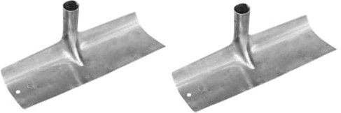 Kisangel 2 Piezas Raspador de Lodo Pala para Cerdo de jardín Rastrillo Cenefa Fertilizante Palas para excavación de jardinería Pala de Limpieza de jardín Multifuncional Acero Carbono Silver