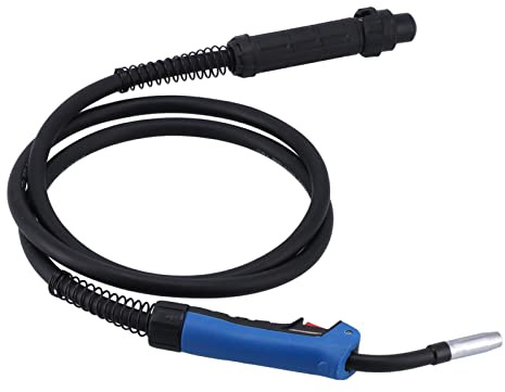 Fafeicy Pistola de Carrete de Soldadura, Pistola de Carrete de Soldador MIG 150A Corriente de Soldadura de 0.6-1.0 Mm de Diámetro de Alambre con Material ABS y Resortes de Acero