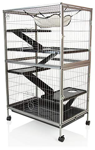 Cozy Pet Rodent Cage 24mm Bar Spacing for Adult Rat, Ferret, Chinchilla, Degu or other Small Pets, Large Rodent Cage RC02