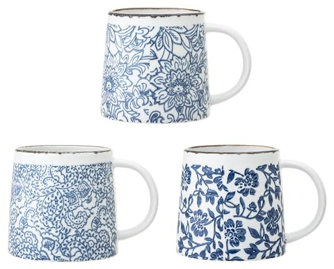 Bloomingville Molly, Blue, Ceramic, Set of 3