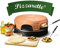 Emerio Pizzaofen, PIZZARETTE das Original, handgemachte Terracotta Tonhaube, patentiertes Design, für Mini-Pizza, echter Familien-Spaß für 6 Personen, PO-115848.1, Tonkuppel