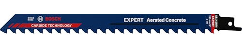 Bosch Professional 1x Hoja de sierra sable Expert ‘Aerated Concrete’ S 1141 HM (para Hormigón celular, Longitud 225 mm, accesorios Sierra sable)