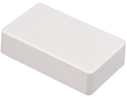 QUARKZMAN 100 x 60 x 25mm Electrónica Empalme Caja Plástico Sellado 1uds Caja Estuche para Eléctrico Proyecto, Blanco