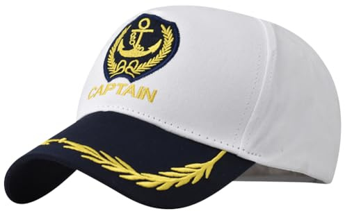 Chapeau de capitaine brodé ancre capitaine skipper casquettes de baseball réglable nautique yacht marine marine marin camionneur