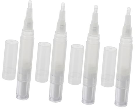 FRCOLOR 4pezzi Penna Vuota Per Cuticole Tubo Per Liquidi Cosmetici Penna Pennello Per Per Unghie Tubo Vuoto Ricariche