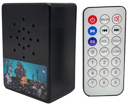 Misaakoeq Caja De Sonidos De Halloween | 30+ Juguetes De Broma Divertidos Y Novedosos | Máquina De Sonidos De Miedo De Halloween,para Hogar Dormitorio Ventana Oficinas Coche Escuela