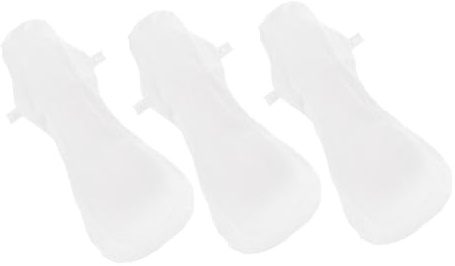 IDEANATEGRATE Toallas Menstruales Lavables de Algodón 420mm, Pack de 3 Unidades Reutilizables, Diarios a Prueba de Fugas, Absorbentes y Transpirables para Cuidado Femenino en Viaje