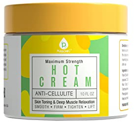 Pursonic Anti Cellulite Cream & Muscle Relaxation Hot Cream - Reduce Varicose Veins, Firm, Tighten & Improve Skin Texture - Hydrate with All-Natural Ingredients for Legs, Arms, Tummy, Butt & Thighs