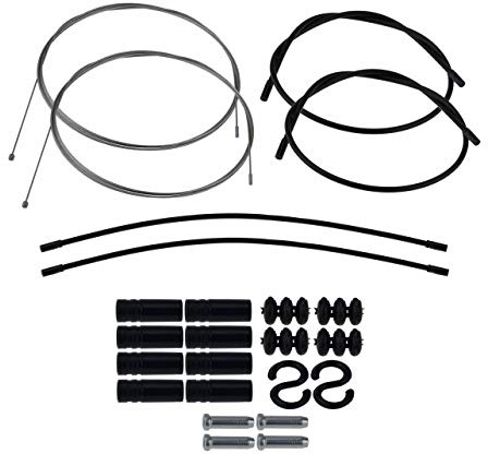 P4B | Komplettes Schaltzugset - Außenhülle = 2X 600 mm + 2X 300 mm | Universell einsetzbar Dank Doppelnippel | Aus korrosionsbeständigen Stahl