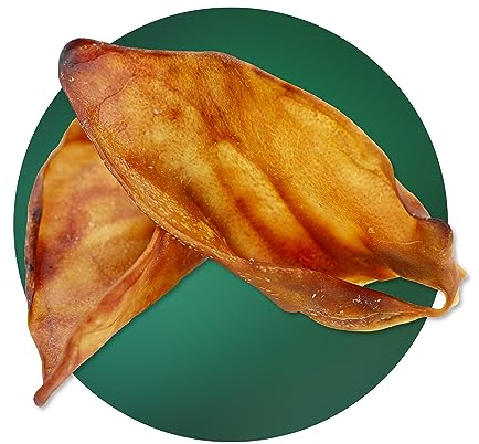 BREERs Getrocknete Schweineohren für Hunde 2 Kg Kauartikel aus Schwein, Hundeleckerli getreidefrei, Kausnack, Leckerli Hund, eigene deutsche Herstellung