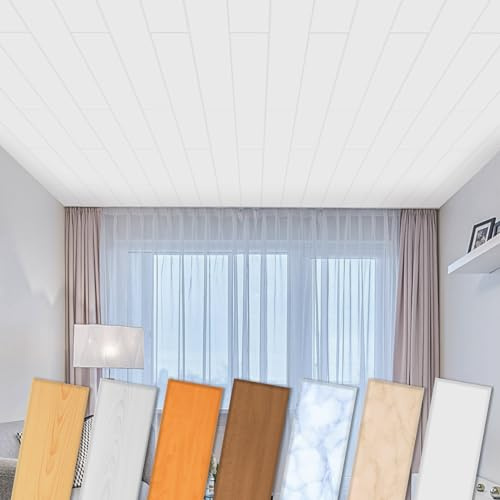 HEXIM Deckenpaneele aus XPS - Moderne Deckenverkleidung aus Styropor Kunststoff (Muster P-08) Wandpaneele feuchtraumgeeignet