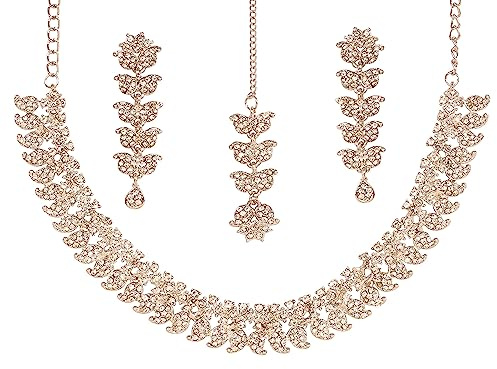 Touchstone Indian wedding jewelry set traditional necklaces for women statement white rhinestone sets hollywood glamour style crystal stone bridal costume silver necklace