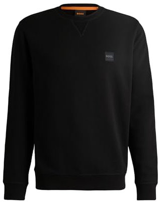 BOSS Hommes Westart Sweat Regular en Molleton de Coton avec Patch logoté