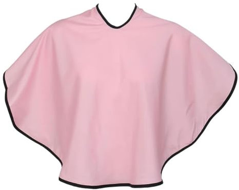 EORPAVU Mantelle per parrucchiere,Scialle per parrucchiere per tintura, impermeabilità e permanente, bavaglino per parrucchiere (rosa)
