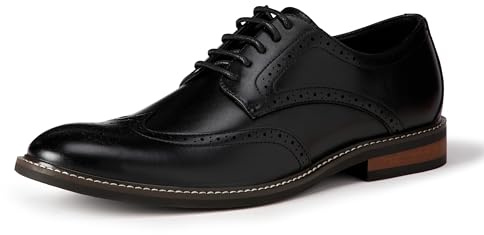 Amazon Essentials Chaussures Derby Habillées avec Embout Homme, Noir, 42.5 EU