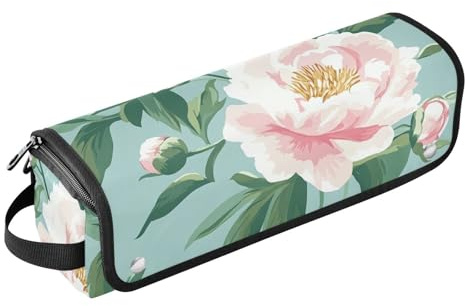 Sac de voyage pour outils capillaires pour femme avec coussinet résistant à la chaleur, étui de transport portable pour outils chauds, fer à friser, fers plats, volumateur de cheveux, coiffeur