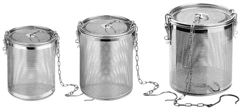 Filtro de alimentos, 1 colador de especias de cocina, malla fina, bola infusora de té de acero inoxidable 304 para ollas, hierbas, filtro de cocina, cesta de separación de cocina (0,7 L)