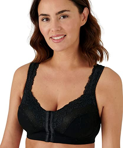Damart - Soutien-Gorge Ouverture Devant, en Coton - Sans Armatures, Agrafes Devant - Larges Bretelles Ouatinées et Réglables