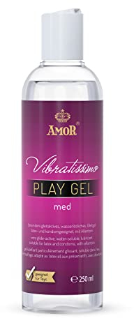 Vibratissimo Play Gel med 250 ml I Gleitmittel hautfreundlich I Lubricant Gel für Silikon Toys & Latexkondome geeignet I water based
