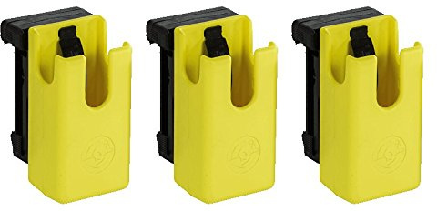 Ghost Kit 3 Porta Caricatori per Tiro Dinamico Sportivo | 3 x PortaCaricatore Universale 360° Hybrid in ABS con Clip Rotativa | per Caricatori Bifilari ad Alta Capacità | Tiratori Destri o Mancini