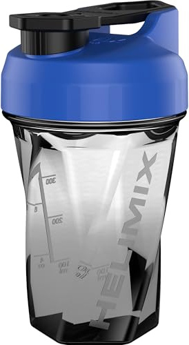 Helimix 2.0 Vortex Blender Shaker Bottle 591 ml - No Blending Ball or Whisk - USA Made - Portable Pre Workout Whey Protein Drink Cup - Mixes Cocktails Smoothies Shakes - Top Rack Safe
