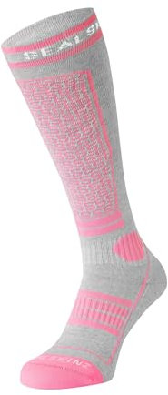 SEALSKINZ Knielange Thermoskisocke Northwold Solo Knielange Thermo-Skisocken, Unisex-Thermo-Skisocken, Rose, S