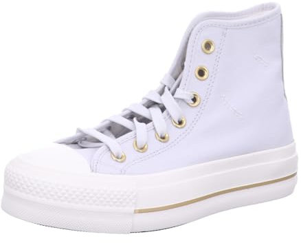 Converse Chuck Taylor All Star Lift Platform, Zapatillas Deportivas Mujer, Gris Dorado, 37 EU