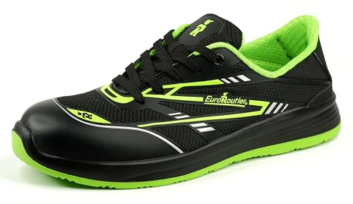 EuroRoutier Hybrid Tech S1 SRC, Chaussons, Chaussures de sécurité (Vert, Système Taille Chaussures EU, Adulte, Numérique, Moyen, 44)