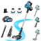 Akku Staubsauger für Makita Akku 18V, 45000Pa 550W Staubsauger Kabellos, Leichter Handstaubsauger für Tierhaare, Holzböden, Fliesen, Teppiche und Autoinnenräume (2PCS 5500mAh Batterien)