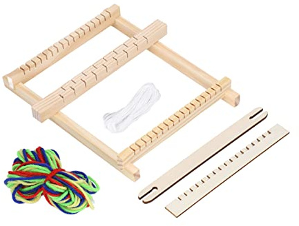 ZJchao Métier à Tricoter, Métier à Tisser pour Enfants, Opération Facile, Coordination œil Main Kit de Métier à Tisser en Bois Universel en Bois pour Adultes