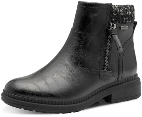 Jana Femme Boot Flat Tex + Vegan, Nappa Noir, 41 EU
