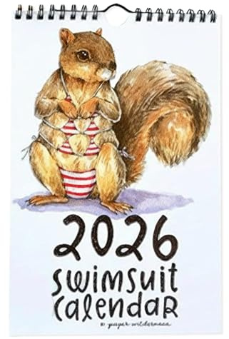 Tuxuseo Calendario 2026 | Mensual 2026 Decoración del Hogar Linda,Animales Acuarela Calendario Anual,Para Planificación Diaria Vacaciones Fechas Cumpleaños Cabina de Oficina Cocina Salón Dormitorio de